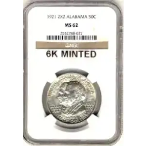 Classic Commemorative Silver--- Alabama Centennial 1921 -Silver- 0.5 Dollar (3)