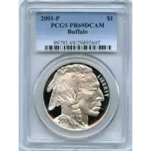 Modern Commemoratives --- American Buffalo Commemorative 2001-Silver- 1 Dollar (3)