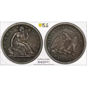 Half Dollars---Liberty Seated 1839-1891 -Silver- 0.5 Dollar (3)