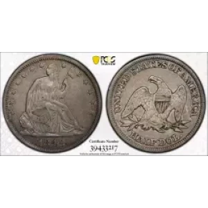 Half Dollars---Liberty Seated 1839-1891 -Silver- 0.5 Dollar (3)