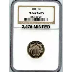 Nickel Five Cent Pieces-Shield 1866-1883 (3)