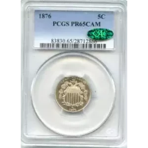 Nickel Five Cent Pieces-Shield 1866-1883 (3)