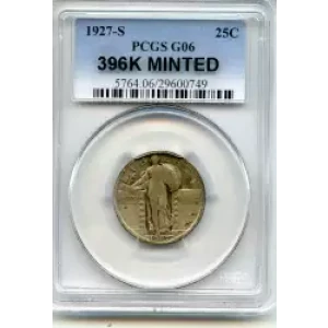 Quarter Dollars---Standing Liberty (3)