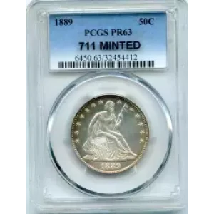 Half Dollars---Liberty Seated 1839-1891 -Silver- 0.5 Dollar (3)