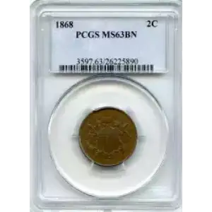 Two cent pieces-Two cent pieces 1864-73 -Copper (3)