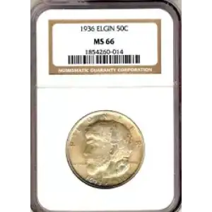 Classic Commemorative Silver--- Elgin, Illinois, Centennial 1936 -Silver- 0.5 Dollar (3)