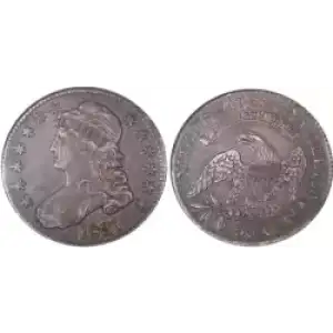 Half Dollars---Capped Bust, Reeded Edge 1836-1839 -Silver- 0.5 Dollar (3)