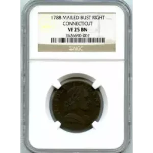 Post Colonial Issues -Coinage of the States-Connecticut -copper (3)