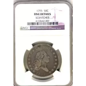 Half Dollars---Flowing Hair 1794-1795 -Silver- 0.5 Dollar (3)