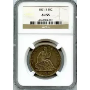 Half Dollars---Liberty Seated 1839-1891 -Silver- 0.5 Dollar (3)