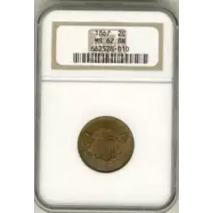 Two cent pieces-Two cent pieces 1864-73 -Copper (3)