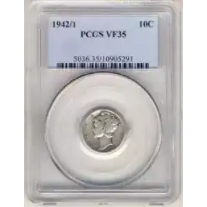 Dimes---Winged Liberty Head or Mercury 1916-1945 -Silver- 1 Dime (3)