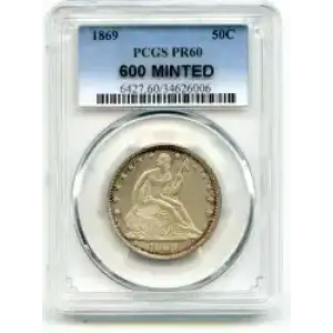 Half Dollars---Liberty Seated 1839-1891 -Silver- 0.5 Dollar (3)