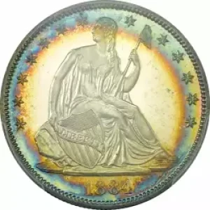 Half Dollars---Liberty Seated 1839-1891 -Silver- 0.5 Dollar (3)