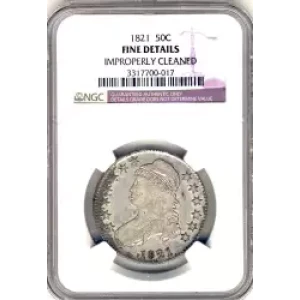 Half Dollars---Capped Bust, Reeded Edge 1836-1839 -Silver- 0.5 Dollar (3)