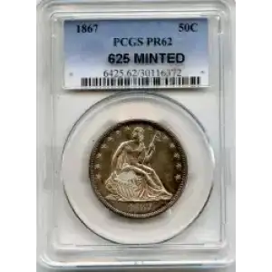 Half Dollars---Liberty Seated 1839-1891 -Silver- 0.5 Dollar (3)