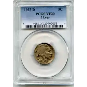 Nickel Five Cent Pieces-Indian Head or Buffalo (3)