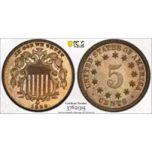 Nickel Five Cent Pieces-Shield 1866-1883 (3)