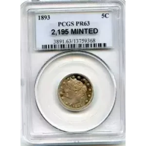 Nickel Five Cent Pieces-Liberty Head 1883-1913 (3)