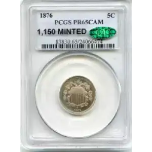 Nickel Five Cent Pieces-Shield 1866-1883 (3)