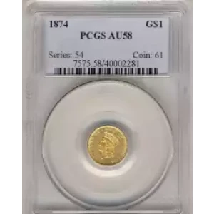 Gold Dollars---Indian Princess Head, Large Head 1856-1889 -Gold- 1 Dollar (3)