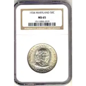 Classic Commemorative Silver--- Maryland Tercentenary 1934 -Silver- 0.5 Dollar (3)