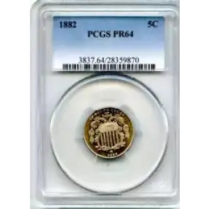 Nickel Five Cent Pieces-Shield 1866-1883 (3)