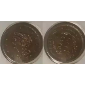 Half Cents -Braided Hair 1840-57 -Copper (3)