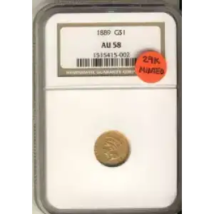 Gold Dollars---Indian Princess Head, Large Head 1856-1889 -Gold- 1 Dollar (3)