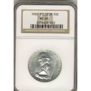 Classic Commemorative Silver--- Pilgrim Tercentenary 1920-1921-Silver- 0.5 Dollar (3)
