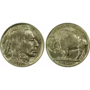 Nickel Five Cent Pieces-Indian Head or Buffalo (2)