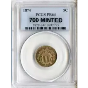 Nickel Five Cent Pieces-Shield 1866-1883 (3)