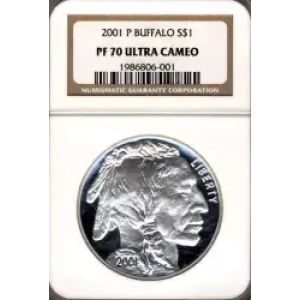 Modern Commemoratives --- American Buffalo Commemorative 2001-Silver- 1 Dollar (3)