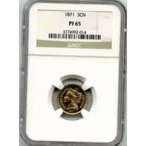 Nickel Three Cent Pieces 1865-1889 (3)