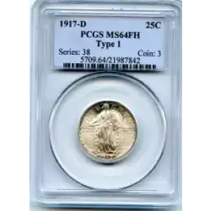 Quarter Dollars---Standing Liberty (3)