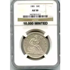 Half Dollars---Liberty Seated 1839-1891 -Silver- 0.5 Dollar (3)