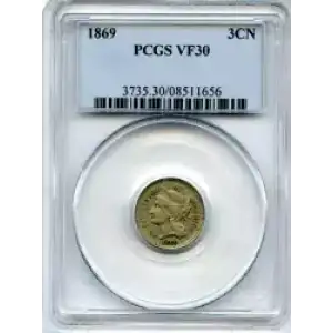 Nickel Three Cent Pieces 1865-1889 (3)