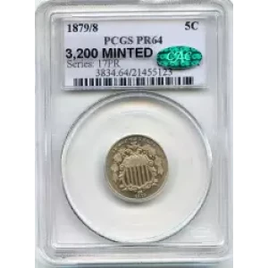 Nickel Five Cent Pieces-Shield 1866-1883 (3)