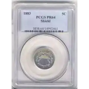 Nickel Five Cent Pieces-Shield 1866-1883 (3)