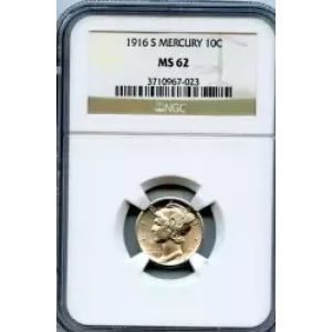 Dimes---Winged Liberty Head or Mercury 1916-1945 -Silver- 1 Dime (3)