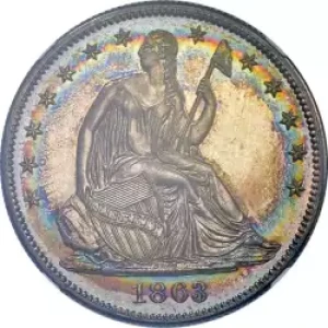 Half Dollars---Liberty Seated 1839-1891 -Silver- 0.5 Dollar (3)