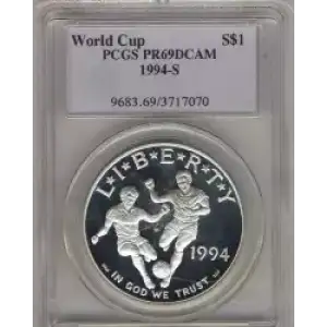Modern Commemoratives --- World Cup Tournament 1994 -Silver- 1 Dollar (3)