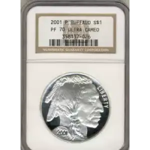 Modern Commemoratives --- American Buffalo Commemorative 2001-Silver- 1 Dollar (3)