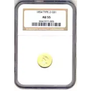 Gold Dollars---Indian Princess Head, Small Head 1854-1856 -Gold- 1 Dollar (3)