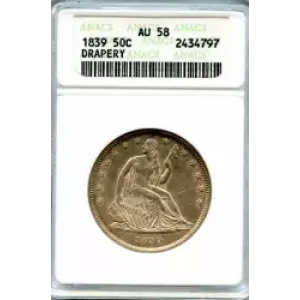 Half Dollars---Liberty Seated 1839-1891 -Silver- 0.5 Dollar (3)