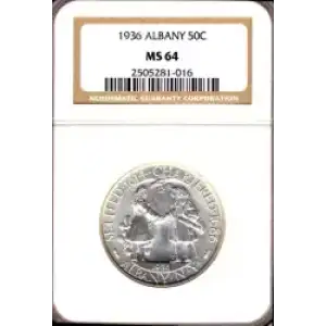 Classic Commemorative Silver--- Albany, New York, Charter 1936 -Silver- 0.5 Dollar (3)
