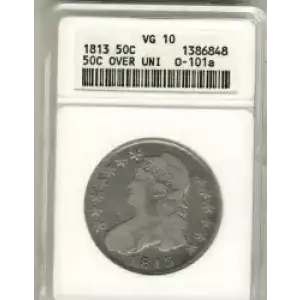 Half Dollars---Capped Bust, Reeded Edge 1836-1839 -Silver- 0.5 Dollar (3)