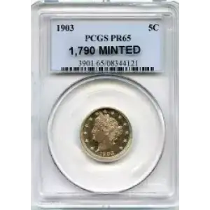 Nickel Five Cent Pieces-Liberty Head 1883-1913 (3)