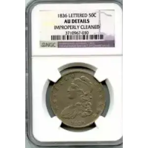 Half Dollars---Capped Bust, Reeded Edge 1836-1839 -Silver- 0.5 Dollar (3)