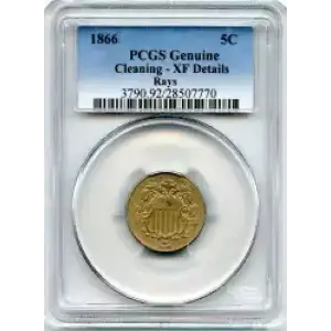 Nickel Five Cent Pieces-Shield 1866-1883 (3)